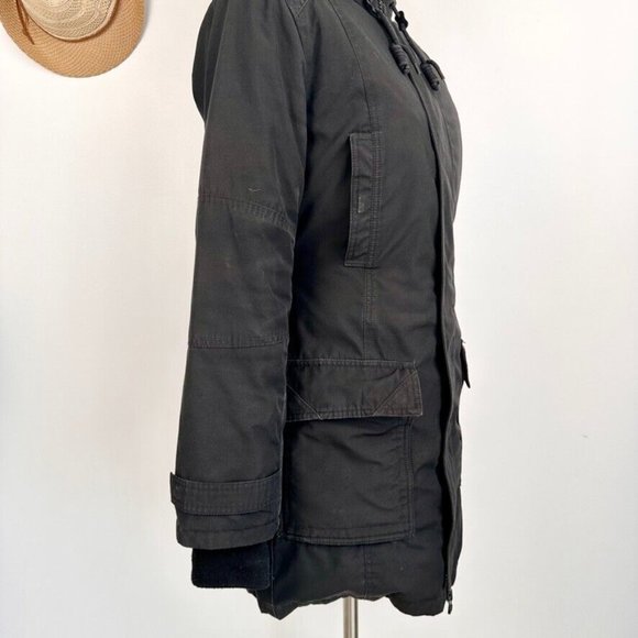 Aritzia Tna Womens Bancroft Parka Winter Coat Black Size M Warmest Goose Down - Picture 7 of 16